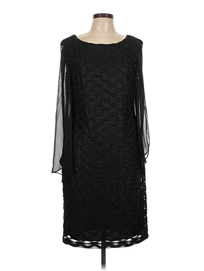 Pre-owned Connected Apparel Cocktail Dress In Black