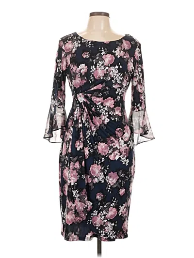 Pre-owned Connected Apparel Cocktail Dress In Black