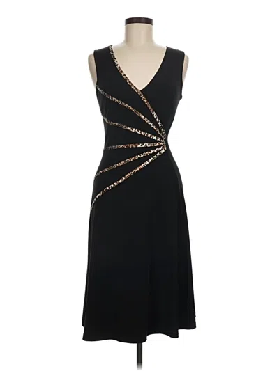 Pre-owned Connected Apparel Cocktail Dress In Black