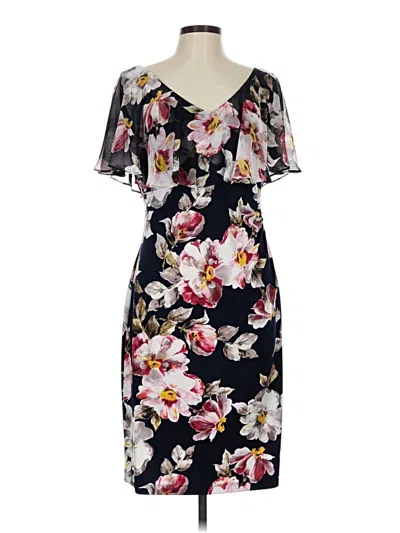 Pre-owned Connected Apparel Cocktail Dress In Black