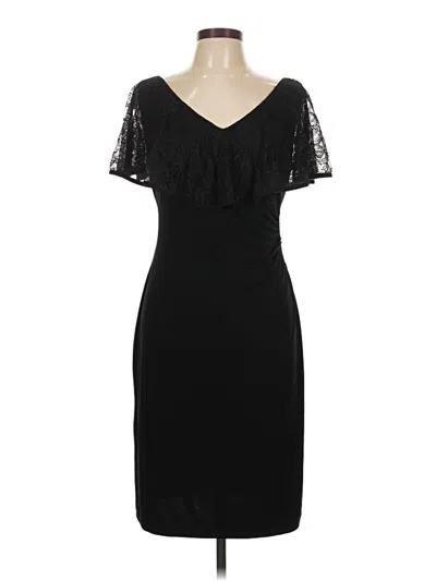 Pre-owned Connected Apparel Cocktail Dress In Black