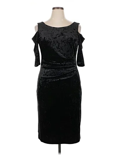 Pre-owned Connected Apparel Cocktail Dress In Black