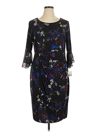 Pre-owned Connected Apparel Cocktail Dress In Black