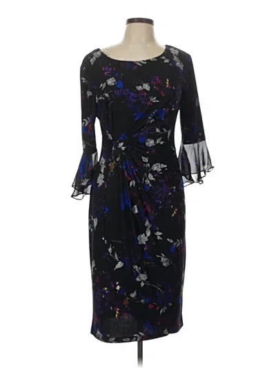 Pre-owned Connected Apparel Cocktail Dress In Black
