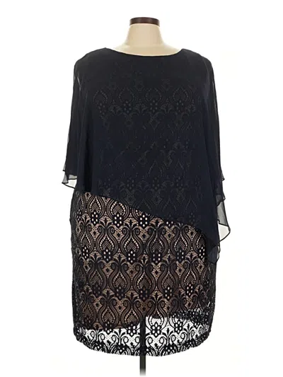Pre-owned Connected Apparel Cocktail Dress In Black