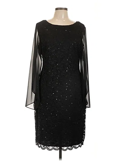 Pre-owned Connected Apparel Cocktail Dress In Black
