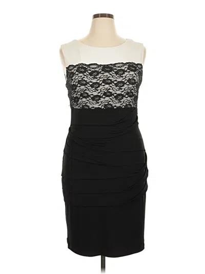 Pre-owned Connected Apparel Cocktail Dress In Black