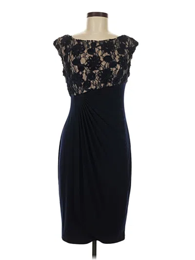 Pre-owned Connected Apparel Cocktail Dress In Black