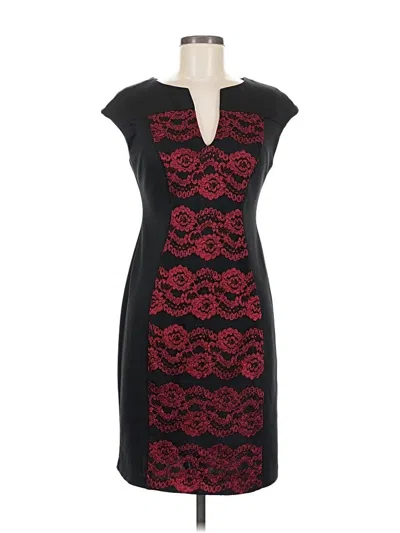 Pre-owned Connected Apparel Cocktail Dress In Black