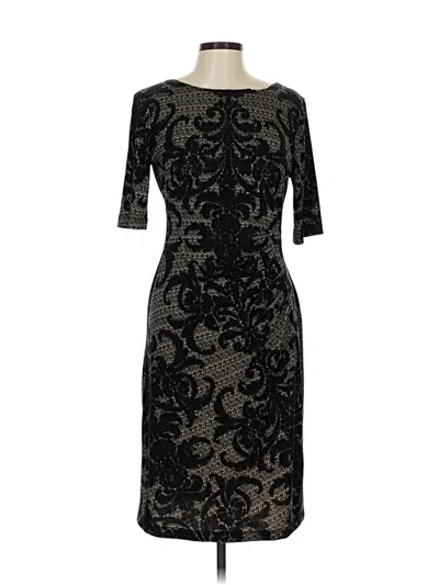 Pre-owned Connected Apparel Cocktail Dress In Black