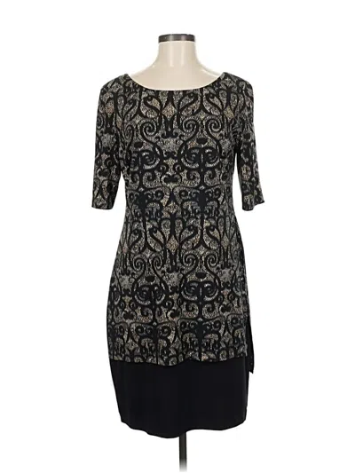 Pre-owned Connected Apparel Cocktail Dress In Black