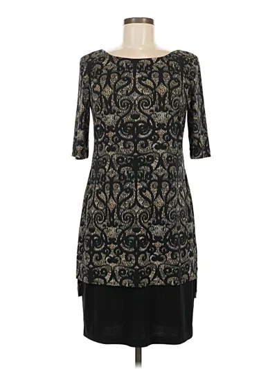 Pre-owned Connected Apparel Cocktail Dress In Black