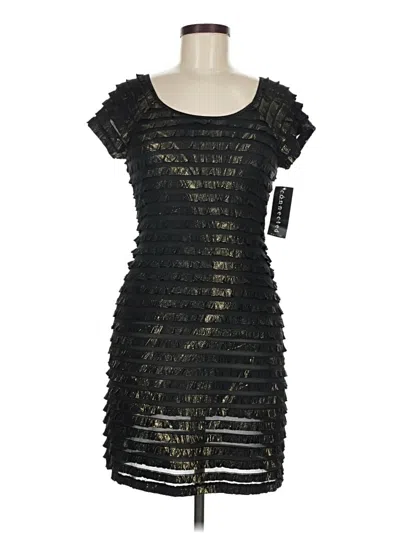 Pre-owned Connected Apparel Cocktail Dress In Black