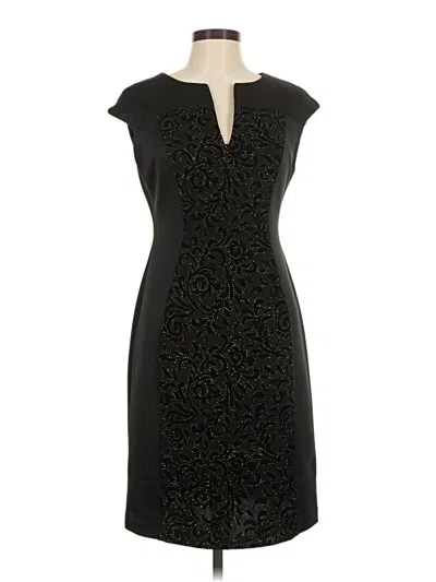 Pre-owned Connected Apparel Cocktail Dress In Black