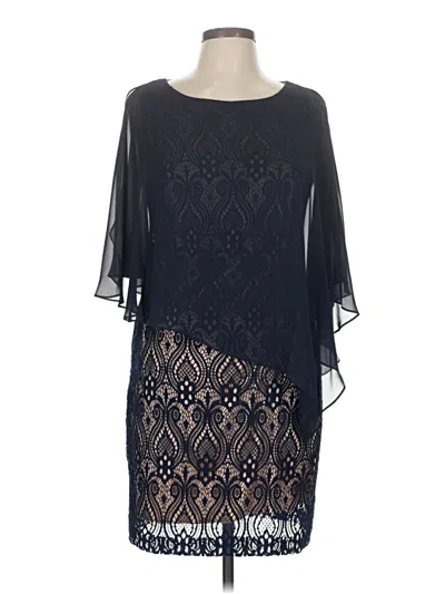 Pre-owned Connected Apparel Cocktail Dress In Black