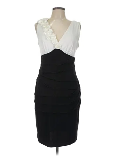 Pre-owned Connected Apparel Cocktail Dress In Black