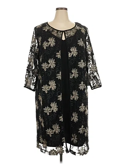 Pre-owned Connected Apparel Cocktail Dress In Black