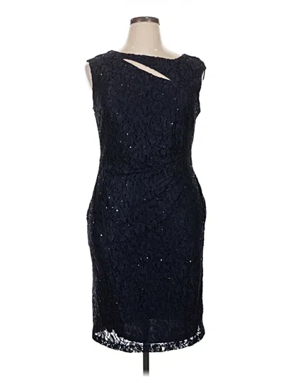 Connected Apparel Cocktail Dress In Black