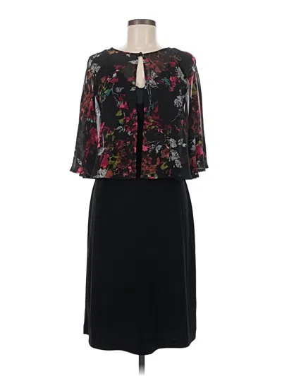 Pre-owned Connected Apparel Cocktail Dress In Black