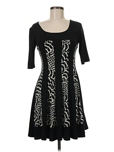 Pre-owned Connected Apparel Cocktail Dress In Black