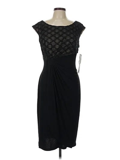 Connected Apparel Cocktail Dress In Black