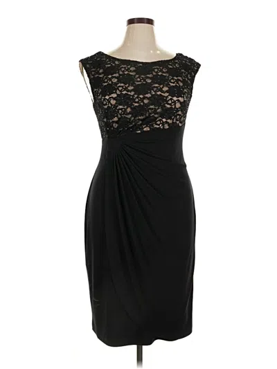 Pre-owned Connected Apparel Cocktail Dress In Black