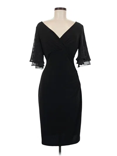 Pre-owned Connected Apparel Cocktail Dress In Black