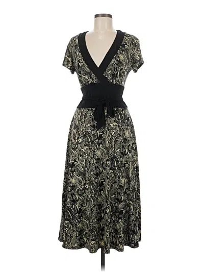 Connected Apparel Cocktail Dress In Black