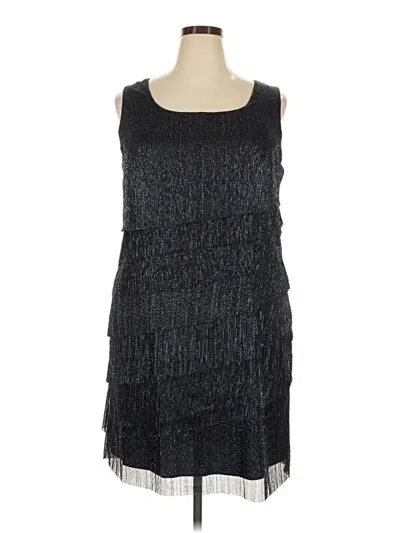 Pre-owned Connected Apparel Cocktail Dress In Black