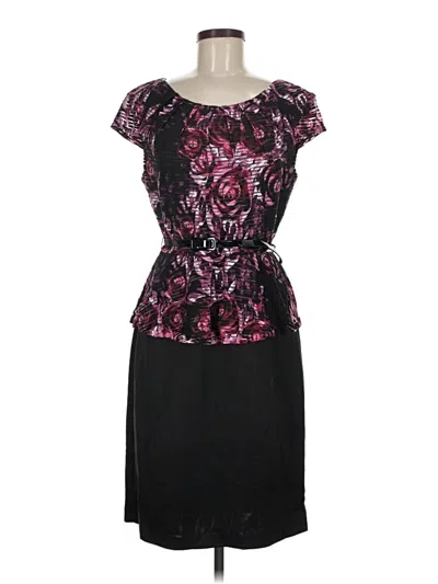Pre-owned Connected Apparel Cocktail Dress In Black