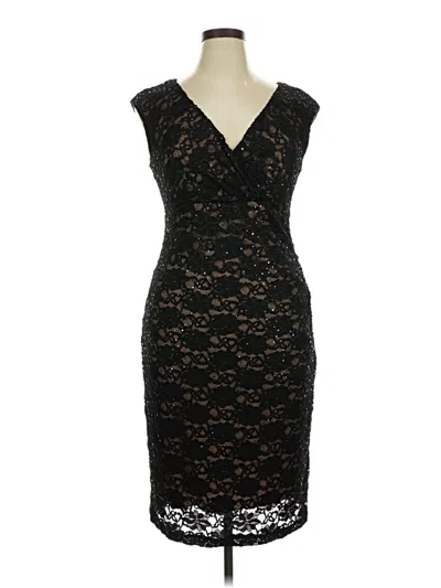 Pre-owned Connected Apparel Cocktail Dress In Black