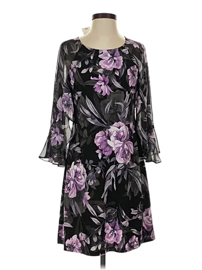 Connected Apparel Cocktail Dress In Black