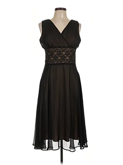 Pre-owned Connected Apparel Cocktail Dress In Black