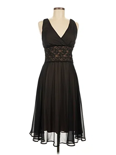 Pre-owned Connected Apparel Cocktail Dress In Black