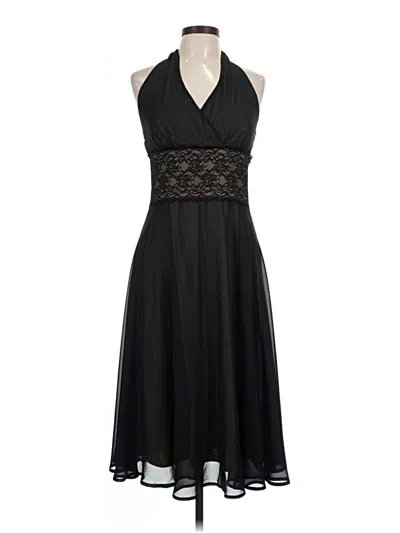 Pre-owned Connected Apparel Cocktail Dress In Black