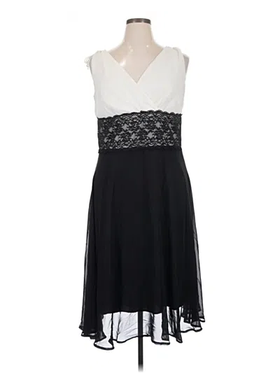 Pre-owned Connected Apparel Cocktail Dress In Black
