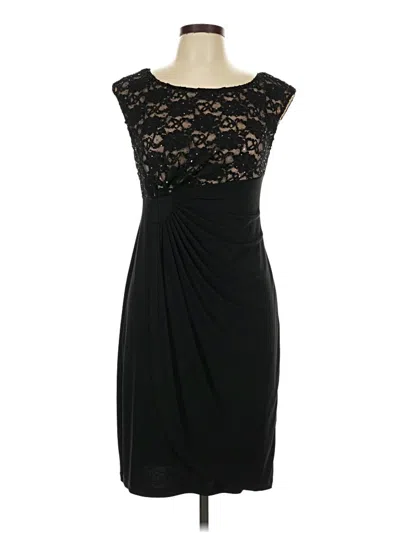 Connected Apparel Cocktail Dress In Black