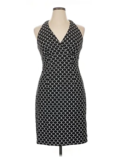 Pre-owned Connected Apparel Cocktail Dress In Black