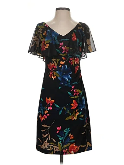 Pre-owned Connected Apparel Cocktail Dress In Black
