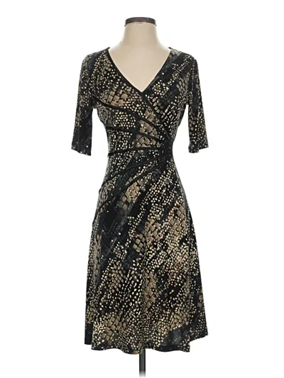 Pre-owned Connected Apparel Cocktail Dress In Black