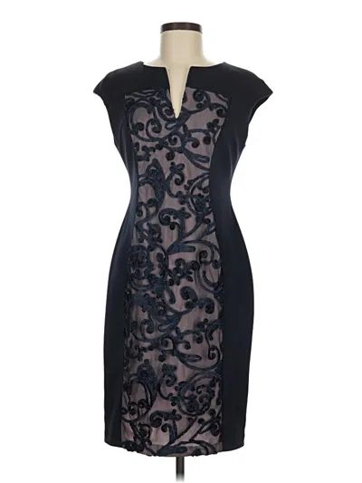Pre-owned Connected Apparel Cocktail Dress In Black