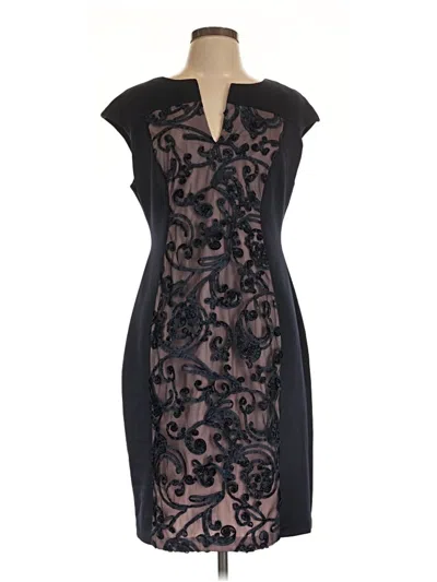 Pre-owned Connected Apparel Cocktail Dress In Black