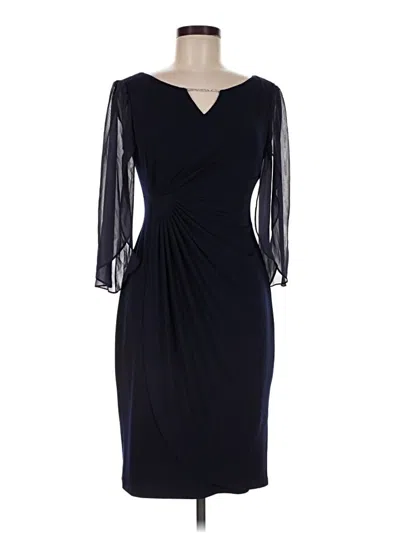 Connected Apparel Cocktail Dress In Black