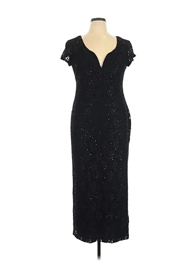 Pre-owned Connected Apparel Cocktail Dress In Black