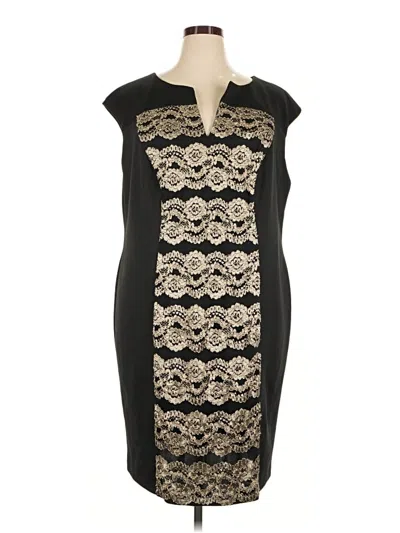 Pre-owned Connected Apparel Cocktail Dress In Black