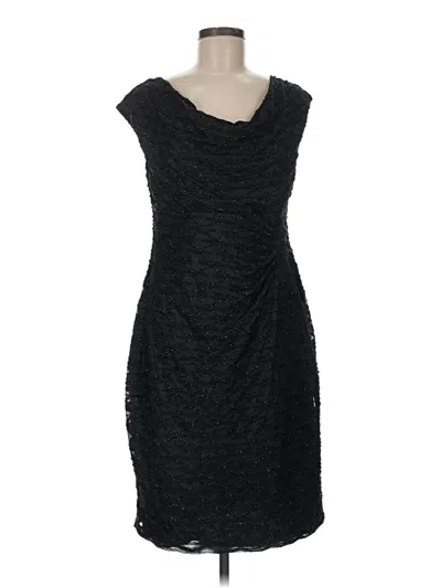 Pre-owned Connected Apparel Cocktail Dress In Black
