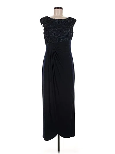 Pre-owned Connected Apparel Cocktail Dress In Black