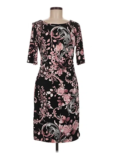 Pre-owned Connected Apparel Cocktail Dress In Black