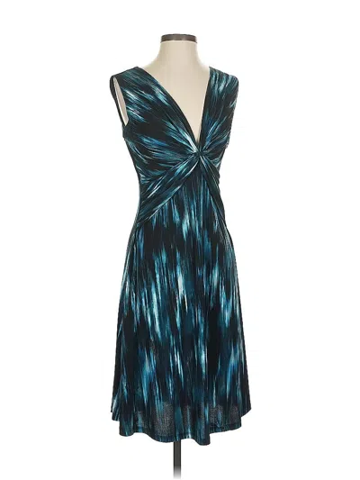 Pre-owned Connected Apparel Cocktail Dress In Blue