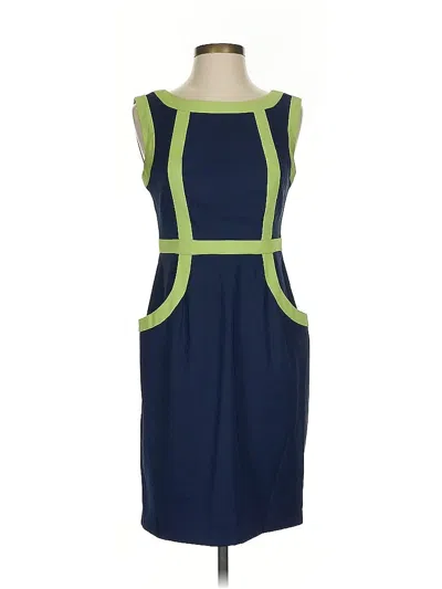 Pre-owned Connected Apparel Cocktail Dress In Blue